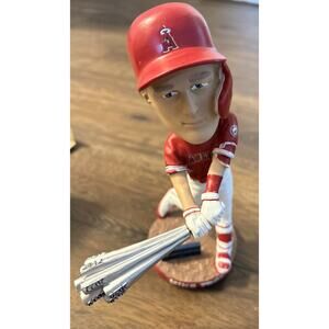 Mike Trout Silver Slugger 2022 Angels Bobblehead Baseball Very Good Has Box